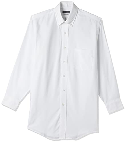 Van Heusen Men's Dress Shirt Regular Fit Oxford Solid Buttondown Collar