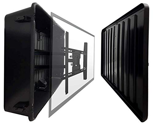 Storm Shell Outdoor TV Hard Cover Weatherproof Protection for Television - Mounts Right on The Wall - TV Wall Mounting Bracket Included (45-55 inch)
