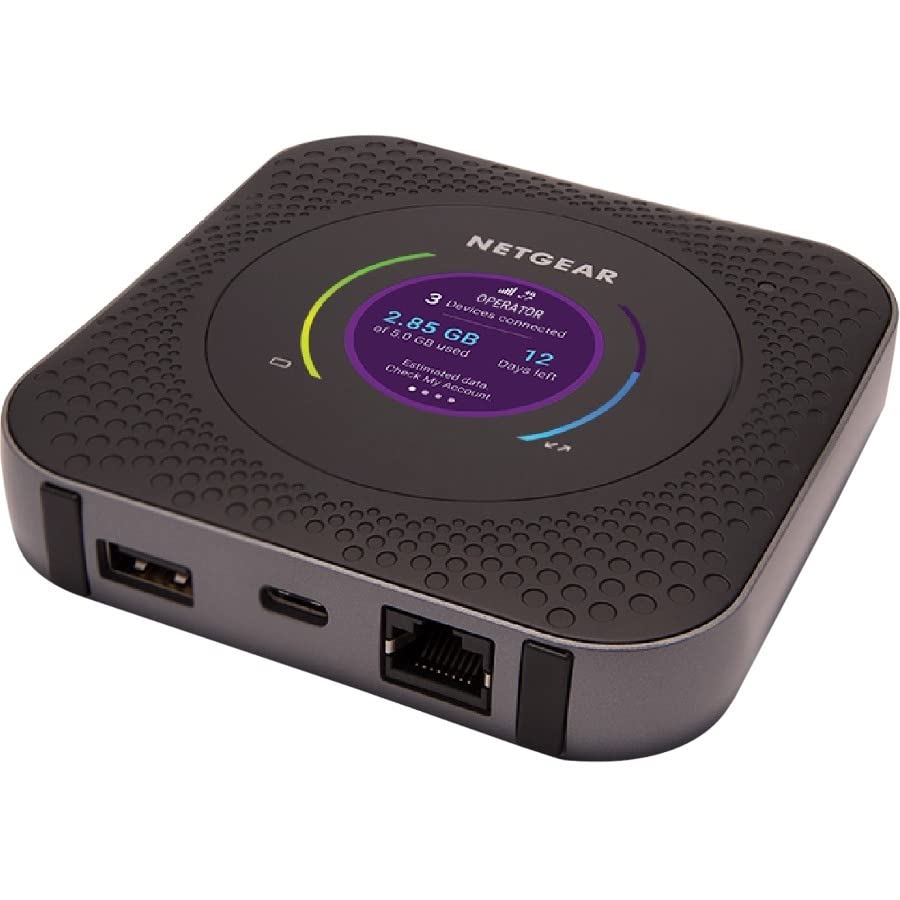 NETGEAR Nighthawk M1 4G LTE WiFi Mobile Hotspot (MR1100-100NAS) Up to 1Gbps Speed, Works Best with AT&T and T-Mobile, Connects Up to 20 Devices, Secure Wireless Network Anywhere