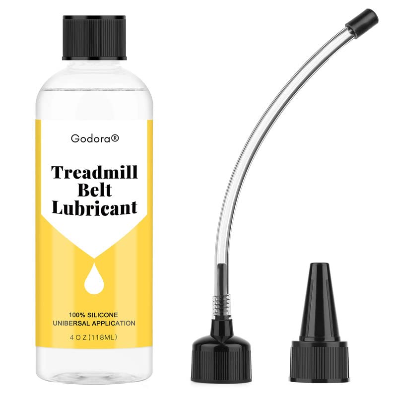 100% Silicone Treadmill Lubricant/Treadmill Lube, 4 Ounces Premium Silicone Oil for Treadmill Belt Lubrication, Easy to Apply Treadmill Belt Lubricant Oil, Suitable for Nearly All Type of Treadmills